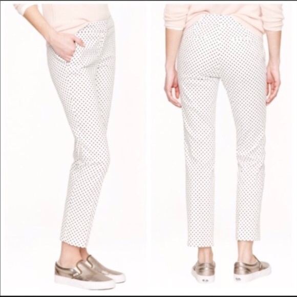 J. Crew 4 Campbell White Triangle Chino Capri Pant - Picture 7 of 8
